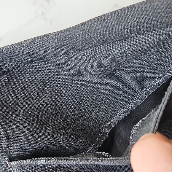 Theory Charcoal Gray Wool Blend Straight Leg Pants 4 Like New - Picture 10 of 13